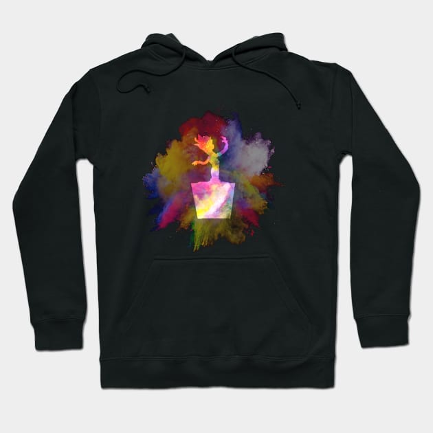 Colorful groot Hoodie by Thirrin